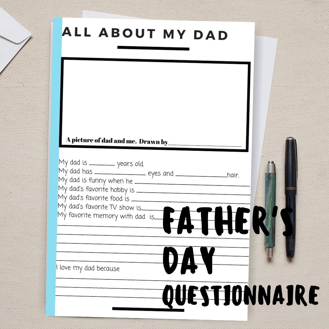 free printable fathers day questionnaire - The Expat Mum