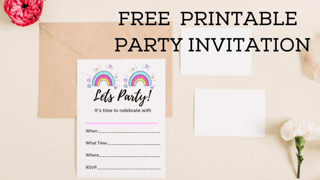 FREE PRINTABLE PARTY INVITATION