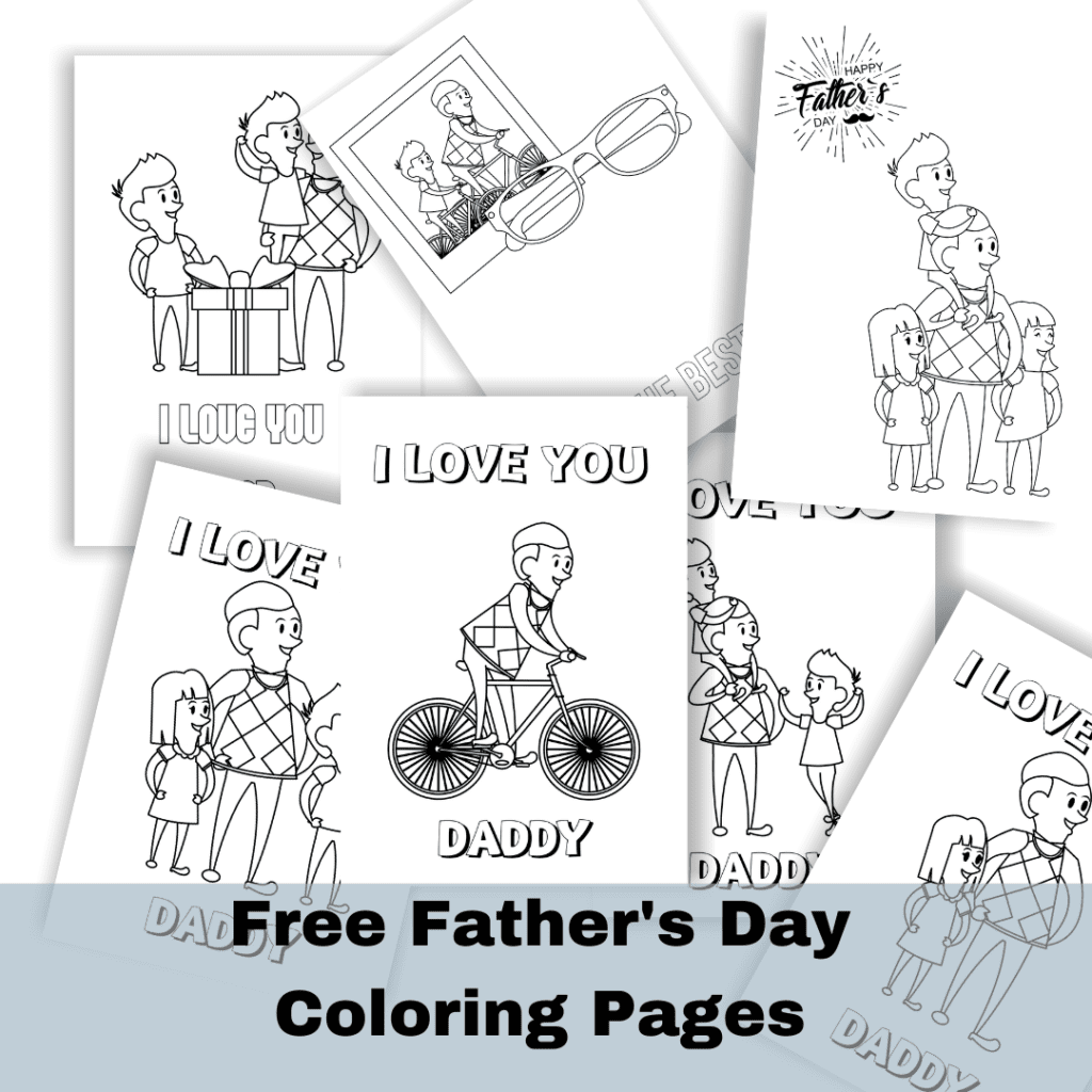 free father's day coloring pages