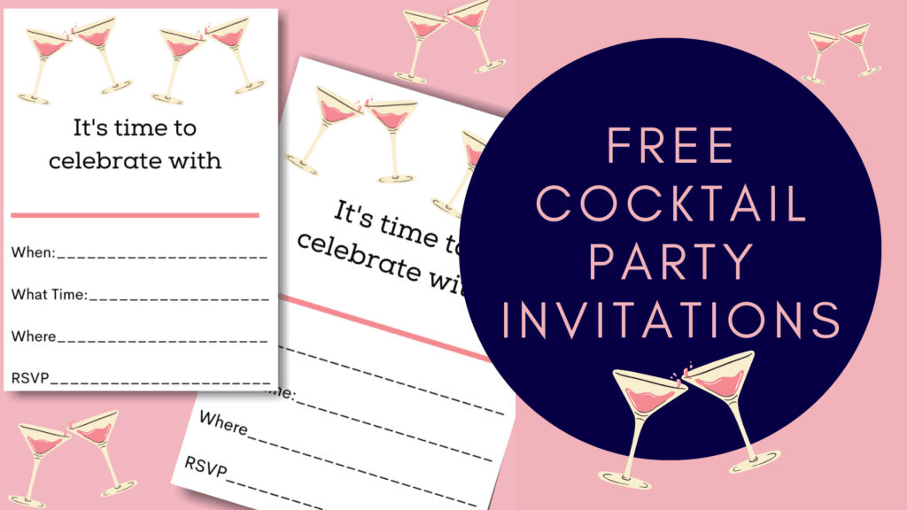 Free Cocktail Party Invitations