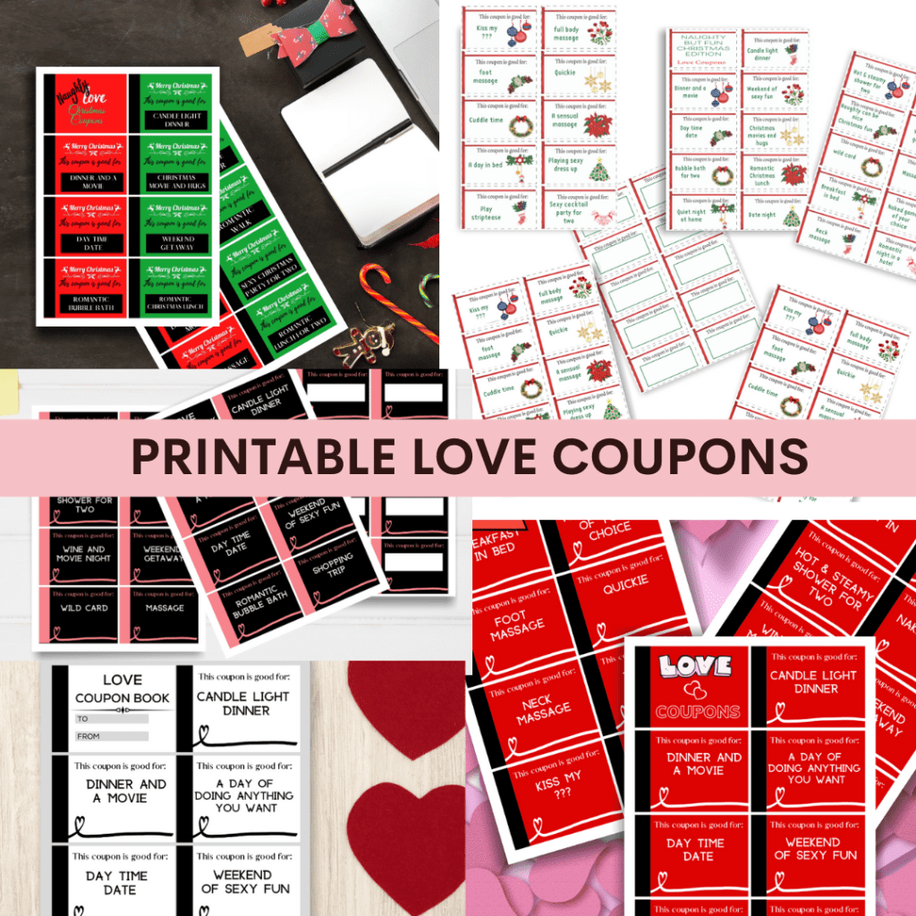 Printable Love coupons