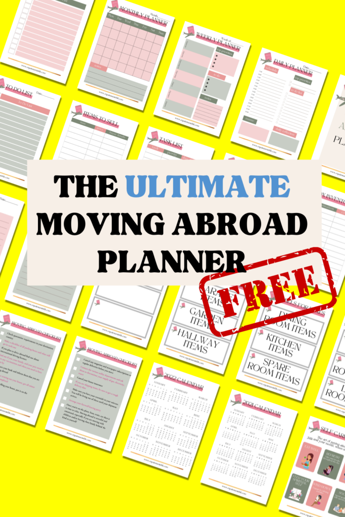 mOVING ABROAD PLANNER AND CHECKLIST