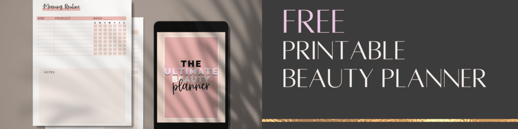 free beauty planner, free skin planner